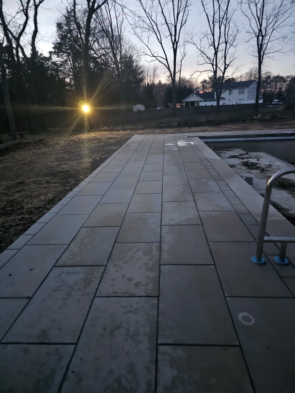 Pool pavers view 2